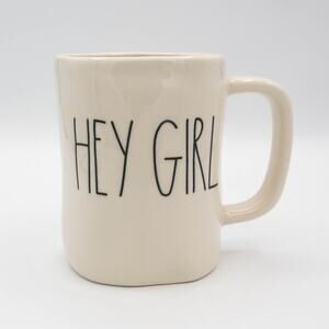 RAE DUNN by Magenta Ceramic Coffee Tea Mug Hey Girl For Your Good Friend16oz